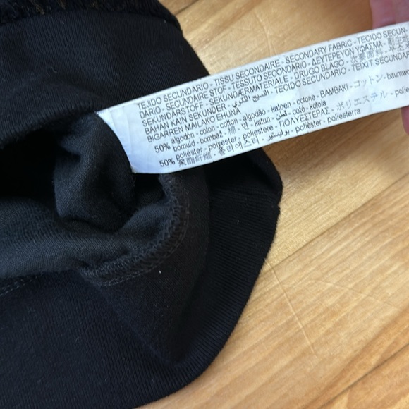 Zara Suede crew neck women black & gold design Size Small - Picture 7 of 7